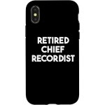 Coque pour iphone x / xs enregistreur en chef a la retraite