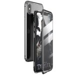 Coque iphone x - iphone xs, etui adsorption magn�tique double face verre tremp� couverture pour iphone ...