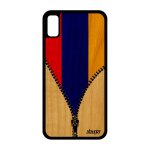 Coque iphone xr bois silicone drapeau armenie armenien mobile case jo foot iphone xr