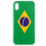 Coque iphone xr drapeau bresilien / housse tpu drapeau bresil
