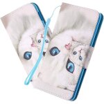 Coque iphone xr, etui housse pour iphone xr coque paillette anime paillon unicorn fleur pu cuir flip ...