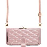 Coque pour iphone xs - 1. 5m bandoulire coeur etui protect housse rabat cuir portefeuille livre emplacement ...