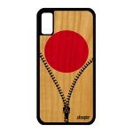 Coque pour iphone xs bois silicone drapeau japon japonais case rugby foot iphone xs