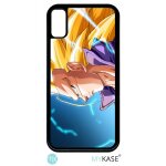 Coque pour iphone xs - dbz gt trunk super saiyan 3 cheveux long - noir