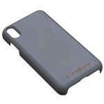 Coque pour iphone xs max compatible apple pay et recharge sans fil effet bois nordic elements gris