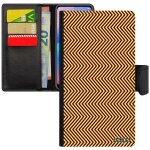 Coque iphone xs max cuir rabat illusion d'optique hallucination telephone case motif unique vague mirage ...