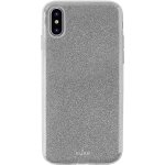 Coque pour iphone xs max rigide puro argent avec strass
