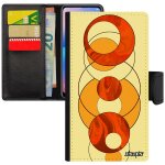 Coque iphone xs portefeuille marbre motif de protection personnalis jolie fond design pierre forme orange ...