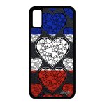 Coque iphone xs silicone drapeau france fran�ais case etui original jo basket jeux olympiques bleu blanc ...