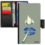Coque pour iphone xs simili cuir portefeuille fumeuse femme bisou levres abstrait original pochette personnali ...