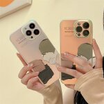 Coque pour iphone11promax bloc de couleur de peinture a l'huile au laser personnalit crative de cas ...
