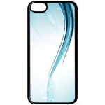 Coque ipod touch 6 - forme bleu arrondi - noir