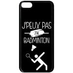 Coque ipod touch 6 - j peux pas j ai badminton 2 - noir