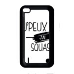 Coque pour ipod touch4 - j peux pas j ai squash 1 - noir Coque pour ipod touch4 - j peux pas j ai squash 1 - noir