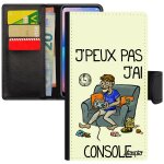 Coque j'peux pas j'ai console galaxy s6 edge gamer blanc drole jeux video humour play humoristique bande ...