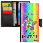 Coque j'peux pas j'ai hand a72 sport comique smartphone leather etui coupe du monde portable vert handball ...