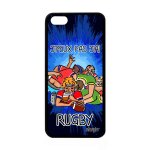 Coque j'peux pas j'ai rugby iphone 5c silicone bleu sport cover rigide en apple iphone 5c