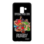 Coque j'peux pas j'ai rugby pour samsung a8 2018 silicone mobile motif en samsung galaxy a8 2018