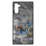 Coque j'peux pas j'ai srie de protection samsung note 10 silicone gris drole smartphone humour humoristique ...