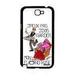 Coque j'peux pas j'dois garder mon flamand rose note 2 silicone noir paradis humoristique blanc bande ...