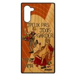Coque j'peux pas j'dois garder mon lama note 10 bois silicone humoristique drole portable je animaux ...