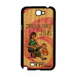 Coque j'peux pas j'suis maman pour note 2 bois silicone dessin rose bande dessin�e texte jpeux portable ...