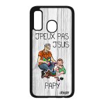 Coque j'peux pas j'suis papy samsung a40 silicone gris famille drole grand pere sm - a405fn portable ...
