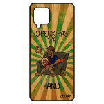 Coque j'peux pas y'a hand a42 bois veritable silicone supporter etui de protection humour smartphone ...