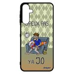 Coque j'peux pas y'a jo a15 4g 5g silicone vert caoutchouc smartphone jpeux pas cher humour bd athletisme ...