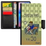 Coque j'peux pas y'a jo samsung s21 fe cuir jpeux je vert drole motif case personnalis� supporter leather ...