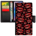 Coque levres samsung s22 portefeuille bouche housse etui smartphone smack rouge colore fantaisie femme ...
