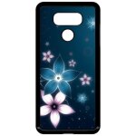 Coque lg g6 - abstrait fleur de lotus - noir