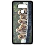 Coque lg g6 - chiots golden retriever - noir