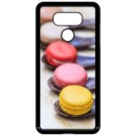 Coque lg g6 - gourmandise de macaron - noir