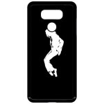 Coque lg g6 - silhouette michael jackson moonwalk - noir