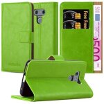 Coque pour lg g6 en vert pr� housse de protection etui avec fermeture magn�tique, fonction de support ...
