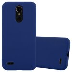Coque pour lg k10 2017 en candy bleu fonce housse de protection etui en silicone tpu flexible