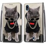 Coque pour lg k20 2019, etui en cuir pu portefeuille housse coque avec 360 degres silicone antichoc protection ...