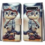 Coque pour lg k41s / lg k51s, etui en cuir pu portefeuille housse coque avec 360 degres silicone antichoc ...