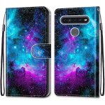 Coque pour lg k41s / lg k51s, etui en cuir pu portefeuille housse coque avec 360 degres silicone antichoc ...