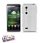Coque lg optimus 3d / p920 - l'alveolia blanc silicone rigide (tpu)