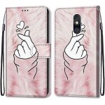 Coque pour lg stylo 5, etui en cuir pu portefeuille housse coque avec 360 degres silicone antichoc protection ...