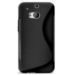 Coque s - line noire pour htc one version 2014 m8