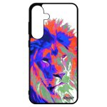Coque lion s24 + plus silicone original animaux peinture housse lionne roi personnalis� felin savane ...