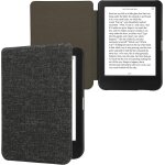 Coque liseuse compatible avec kobo clara bw / colour - coque avec rabat magn�tique en tissu textile pour ...