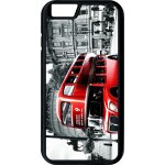 Coque - london vintage - compatible avec apple iphone 6 - plastique - bord noir