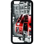 Coque - london vintage - compatible avec apple iphone 6 + - plastique - bord noir