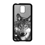 Coque loup s5 silicone de protection animaux portable gris animal souple louve rigide predateur alpha ...