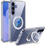 Coque magn��tique pour samsung galaxy s25 fe case compatible avec magsafe support b��quille 360� magn��tique ...