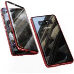 Coque magntique 360 pour samsung galaxy note 8 ¿ protection avant et arrire en verre tremp, cadre ...